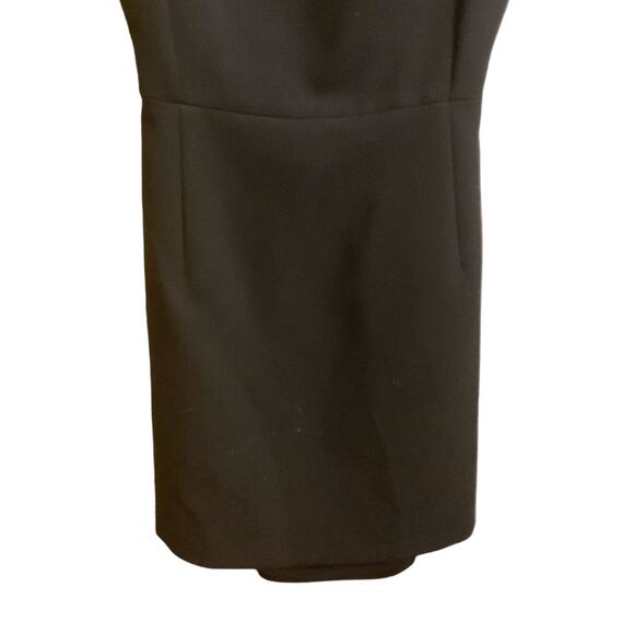 French Connection Women's Dress SZ 2 Black Mini w/ Attach Necklace Formal - Picture 7 of 13